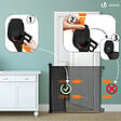 VOUNOT - Barriere de securite retractable 180cm noir - vignette