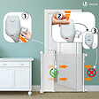 VOUNOT - Barriere de securite retractable 180cm blanc - vignette