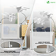 VOUNOT - Barriere de securite retractable 180cm blanc - vignette