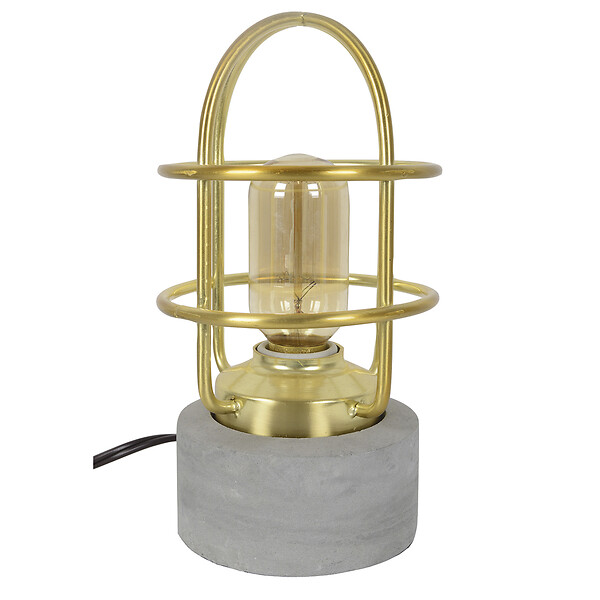 C-CREATION - lampe pernef référence 223141 ciment métal doré - large