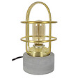 C-CREATION - lampe pernef référence 223141 ciment métal doré - vignette