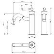 ESSEBAGNO - Leeds mitigeur lavabo rétro bas or brossé - vignette