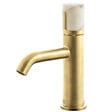 ESSEBAGNO - Manopola mitigeur lavabo bas or marbre - vignette