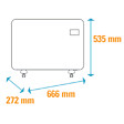 OPTIMEO - OCE-E01-1500B Convecteur Mobile Blanc Ipx4  Blanc 1500w - vignette