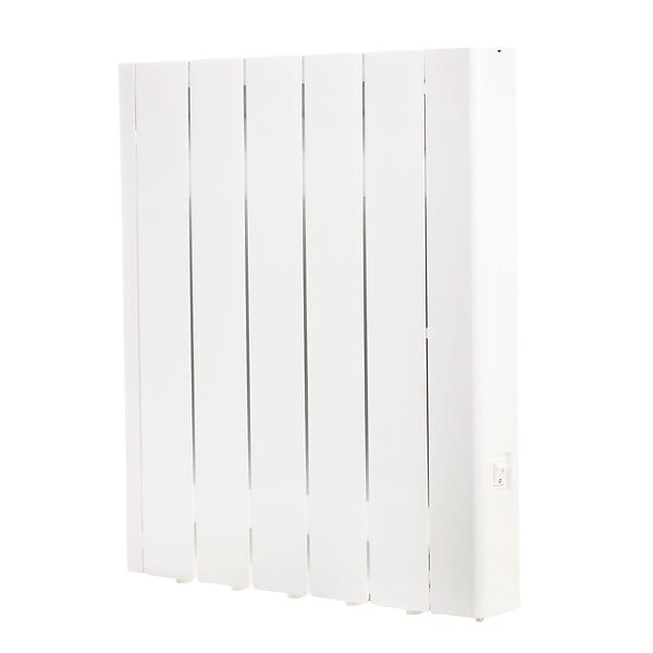 OPTIMEO - OPT-ORIBT-1000  Radiateur Électrique 1000W À Inertie Fluide Connecté Bluetooth Blanc - large