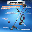 LAWNMASTER - Débrousailleuse thermique 31cc démarrage électrique 850W lame 23cm - vignette