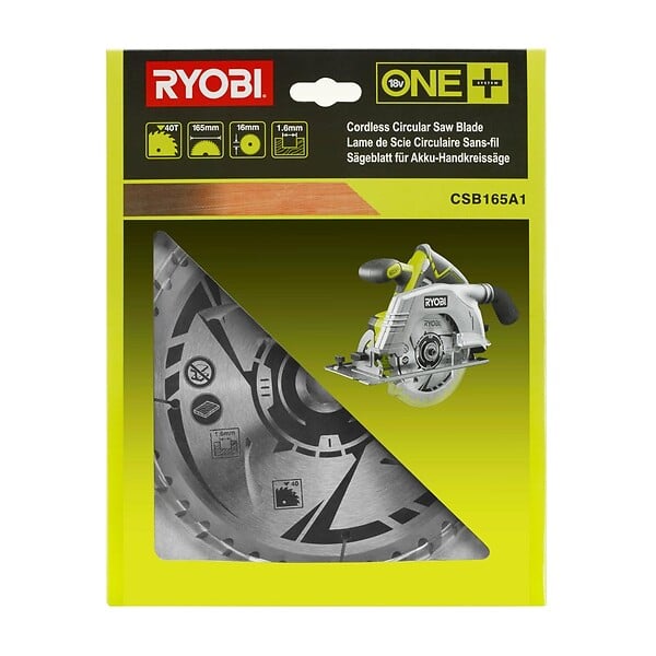 RYOBI - Ryobi - Lame Ultra Fine Ø 165 X 1.6 X 16 Mm Spéciale Outillage Sans Fil - Csb165a1 - large