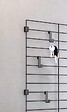 METALTEX - Grille murale en acier MURAL LINE Noir 43x68cm - vignette