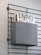 METALTEX - Poche de rangement coton - MURAL LINE - Grise - 24x9x21cm - vignette
