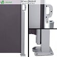 VOUNOT - Paravent retractable avec housse de protection 1.6x3m Anthracite - vignette