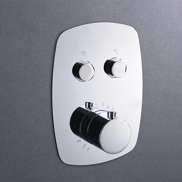 IMEX PRODUCTS - Kit de douche thermostatique encastré HIDRA chromé - large