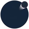 VIDAXL - vidaXL Film solaire de piscine flottant PE 417 cm Noir et bleu - vignette