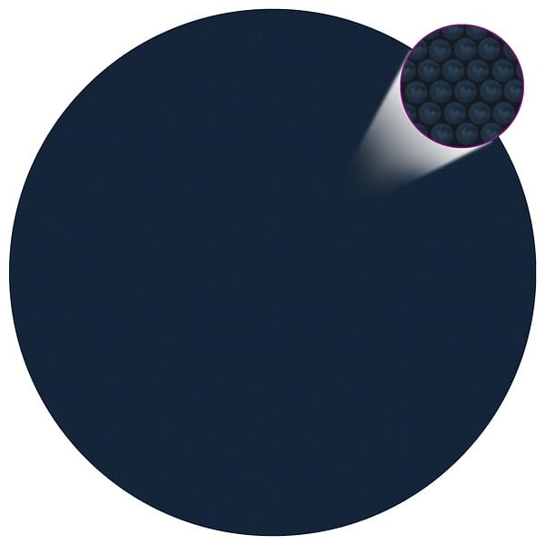 VIDAXL - vidaXL Film solaire de piscine flottant PE 381 cm Noir et bleu - large