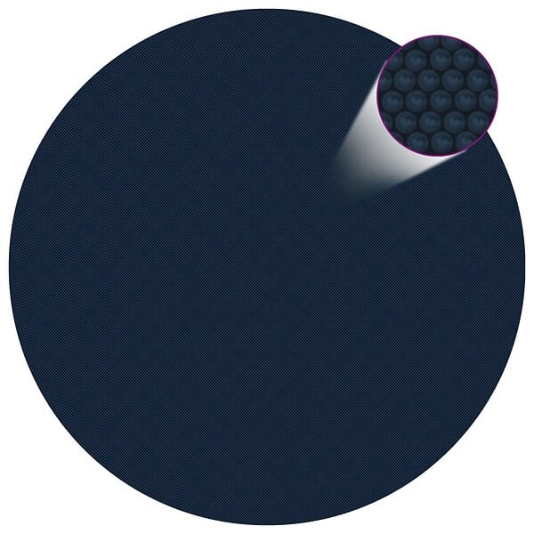 VIDAXL - vidaXL Film solaire de piscine flottant PE 250 cm Noir et bleu - large