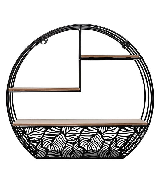 ATMOSPHERA - Etagère murale en Métal Noir 39 x 36 cm - large