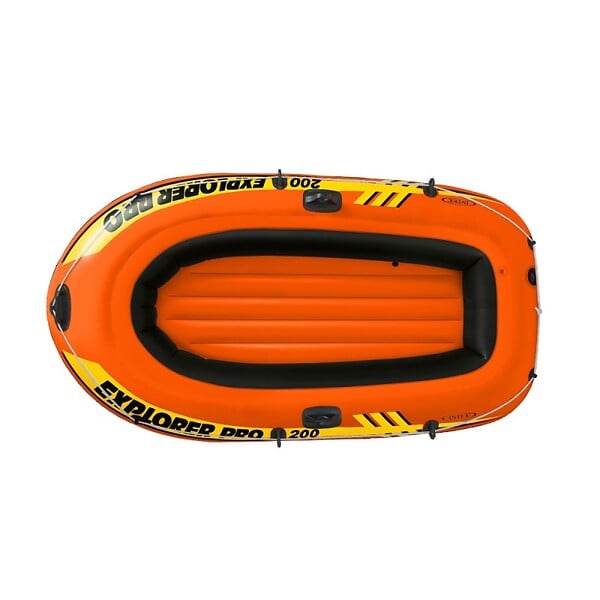 INTEX - Bateau gonflable PVC Explorer Pro 200 - Orange - L.196x102cm - large
