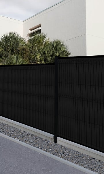 SYLWAY - Kit de lamelles occultantes bois composite, H. 1,53 x L.2,5 m, noir, SYLWAY - large