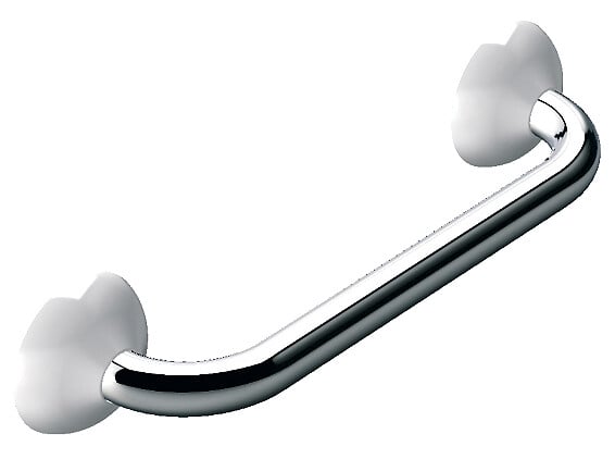 MSV - Barre d'appui droite 30cm - Acier chromé - Résistance 100kg - large