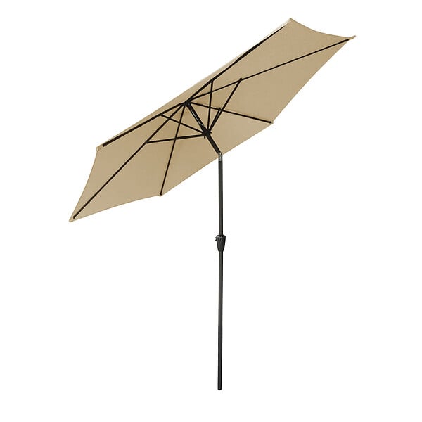 HAPPY GARDEN - Parasol droit HAPUNA rond 2,70m de diamètre beige - large