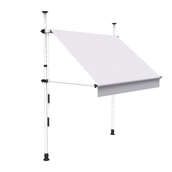 COTE STORE - Store à projection autoportant sans perçage 250 x 150 cm - Terrasse ou balcon - Écru - large