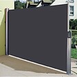 COTE STORE - Stores latéral paravent 1,8 x 3,5 m extérieur brise vue pour terrasse - Gris anthracite - vignette