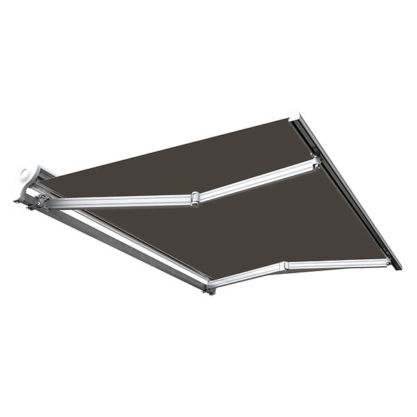 COTE STORE - Store banne manuel Demi coffre 3,6 x 3 m pour terrasse - Taupe - large