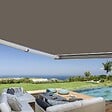 COTE STORE - Store banne coffre intégral 3 x 2,5 m motorisé et manuel extérieur pour terrasse - Taupe - vignette