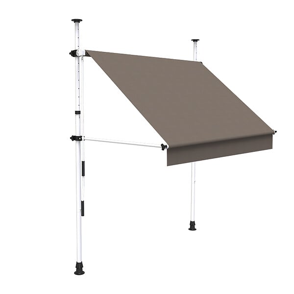 COTE STORE - Store à projection autoportant sans perçage 250 x 150 cm - Terrasse ou balcon - Taupe - large