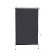 COTE STORE - Store vertical 1,8 x 2,5 m enrouleur extérieur terrasse ou balcon - Armature Blanc laqué - Toile Gris anthracite - vignette