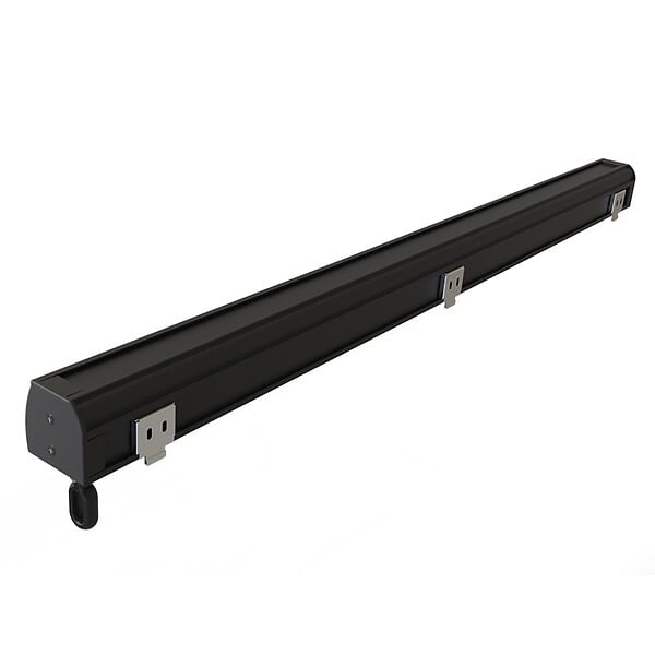 COTE STORE - Store vertical 1,4 x 2,5 m enrouleur extérieur terrasse ou balcon - Armature Anthracite mat - Toile Gris anthracite - large