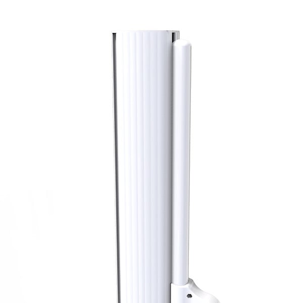 COTE STORE - Stores latéral paravent 1,8 x 3,5 m extérieur brise vue pour terrasse - Armature blanc - Toile Dune - large