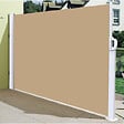 COTE STORE - Stores latéral paravent 1,6 x 3,5 m extérieur brise vue pour terrasse - Armature blanc - Toile Dune - vignette
