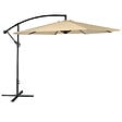HAPPY GARDEN - Parasol déporté OAHU rond 3m de diamètre beige - vignette