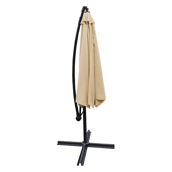 HAPPY GARDEN - Parasol déporté MOLOKAI carré 2,7x2,7m beige - large