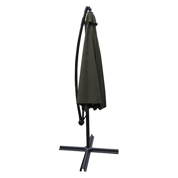 HAPPY GARDEN - Parasol déporté MOLOKAI carré 2,7x2,7m gris - large