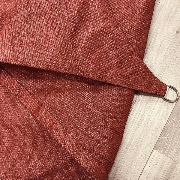COTE STORE - Voile d'ombrage 3 x 3 m carré 280g/m² - Haute densité résistante au vent - Tissu micro-aéré - Terracotta - large