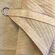 COTE STORE - Voile d'ombrage 4 x 4 m carré 280g/m² - Haute densité résistante au vent - Tissu micro-aéré - Beige - vignette