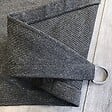 COTE STORE - Voile d'ombrage 5 x 3 m rectangulaire 280g/m² - Haute densité résistante au vent - Tissu micro-aéré - Gris - vignette