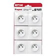 LEGRAND - Lot de 6 prises de courant avec terre Neptune - blanc - vignette