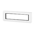 LEGRAND - Plaque Mosaic support 8 modules - Montage horizontal - Blanc - vignette