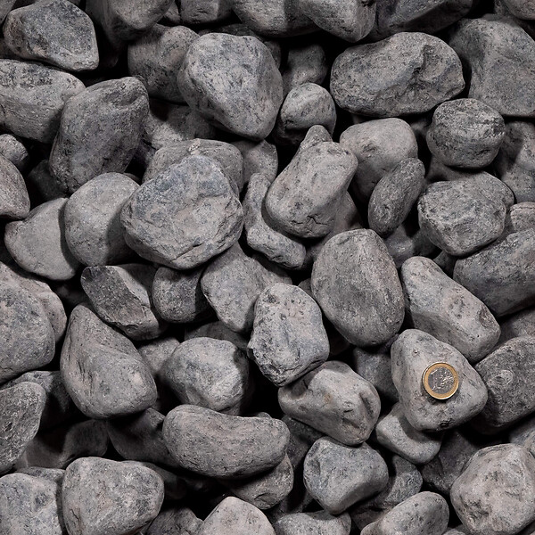 RO'MA NATURE - Galet Noir / Gris Ebano 40-60 mm - Lot de 35 sacs de 20 kg (7 m²) - large