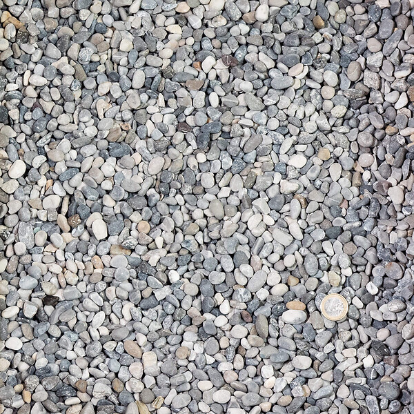 RO'MA NATURE - Galet Gris des Alpes 8-12 mm - Lot de 25 sacs de 20 kg (10 m²) - large