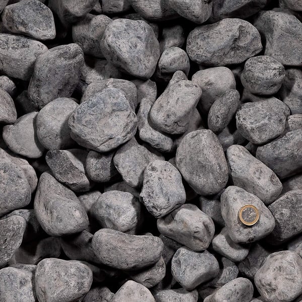 RO'MA NATURE - Galet Noir / Gris Ebano 40-60 mm - Lot de 50 sacs de 20 kg (10 m²) - large