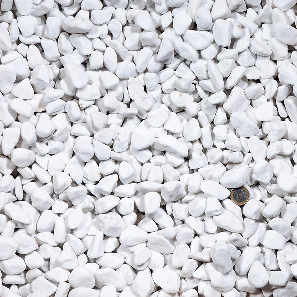 RO'MA NATURE - Galet Blanc Pur 16-25 mm - Lot de 10 sacs de 20 kg (3 m²) - large