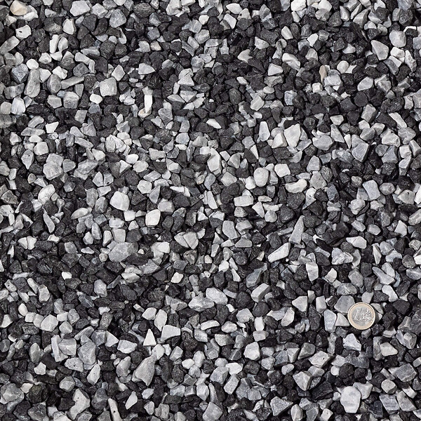 RO'MA NATURE - Gravier Zèbre 8-16 mm - Lot de 50 sacs de 20 kg (20 m²) - large