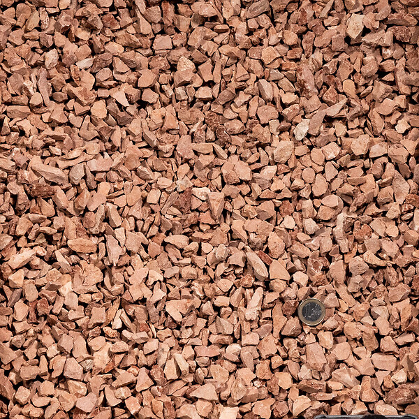 RO'MA NATURE - Gravier Calcaire Rouge 8-12 mm - Big Bag 500 kg (10 m²) - large