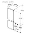 SIEMENS - Réfrigérateur Combiné Intégrable à Pantographe 260l - KI86NVFE0 - vignette