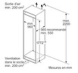 SIEMENS - Réfrigérateur Combiné Intégrable à Pantographe 260l - KI86NVFE0 - vignette