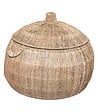 ATMOSPHERA - Set de 2 Paniers de rangement en Jute avec couvercle - vignette