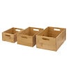 5 FIVE SIMPLY SMART - Lot de 3 Boites de rangement rectangles en Bambou - vignette